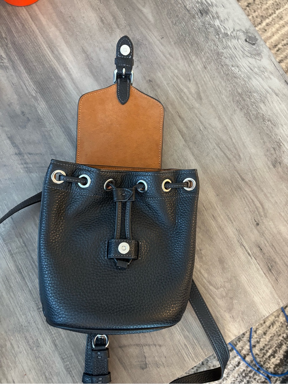 Coach Black Pebbled Leather Mini Backpack - Picture 4 of 8